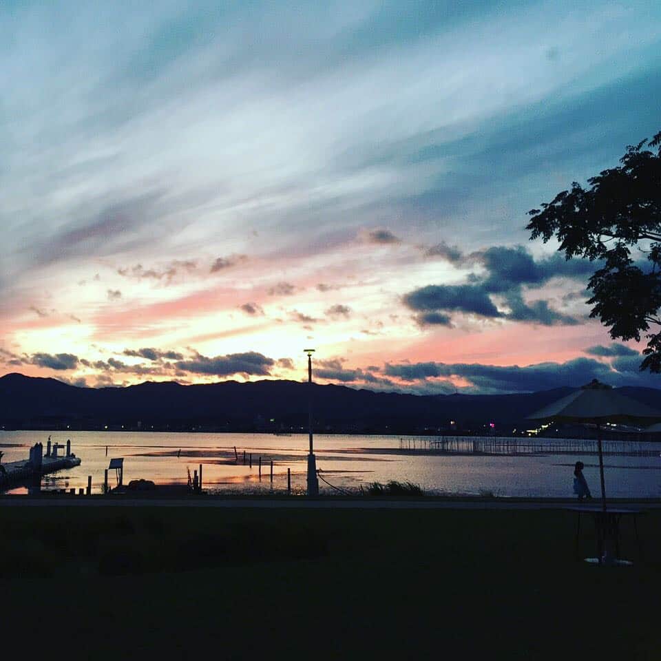 セトレマリーナびわ湖のインスタグラム：「#sunset #セトレマリーナびわ湖 #SETRE #滋賀 #守山」