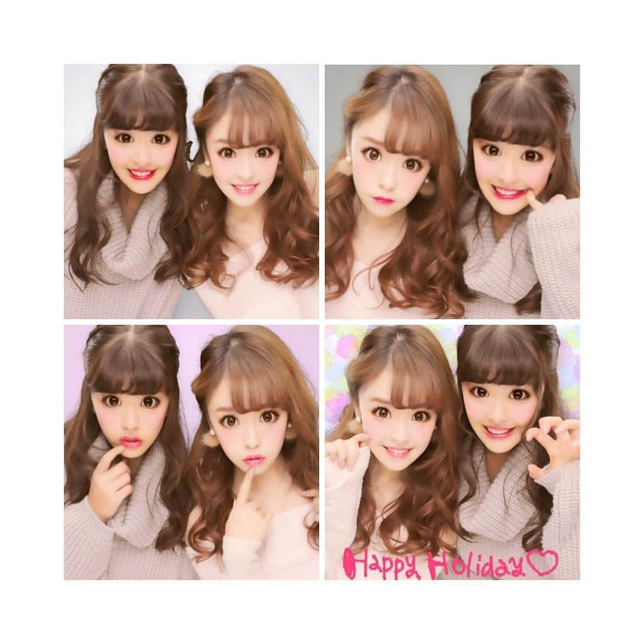 空山菜摘さんのインスタグラム写真 空山菜摘instagram Purikura プリクラ 姉妹 Sister ビューティーアディクト フリュー 美化 ヘア メイク コスメ ファッション 休日 美容学生 高校生 京都 映画 ランチ お出かけ ガーリー な日 12月6日