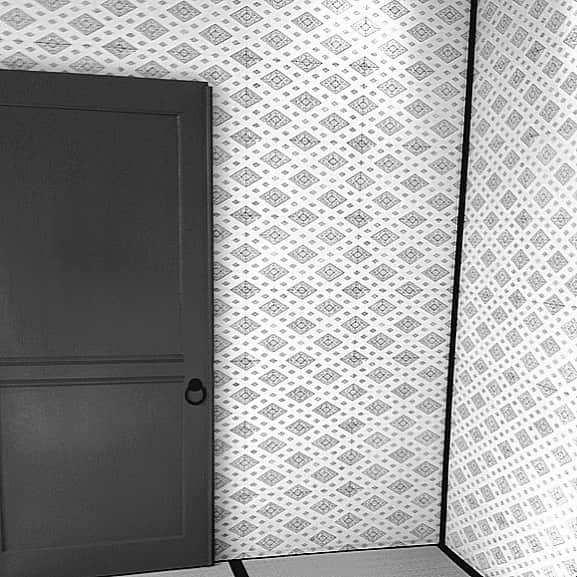 のインスタグラム：「#door #wallpaper #monochromatic #monochrome #eaze」
