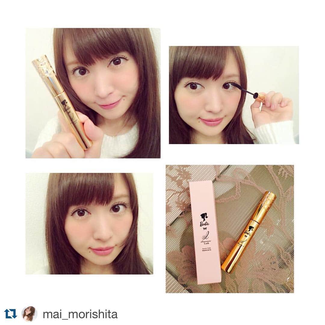 LeCiel Cosmeのインスタグラム：「#森下まい 様にご紹介いただきました❤︎ ありがとうございます！  #Repost @mai_morishita with @repostapp. ・・・ 表参道エチカのMS STYLEで 🎀Barbie×LeCiel🎀 アミュレットドーリーマスカラを購入〜(*^^*) * 1度塗り・ビューラーなしでお目めぱっちり♡ * パッケージのかわいさに惹かれて買ったけど まつげ美容液成分も入っていて ケアしながらメイクできるなんて嬉しいな◡̈♥︎ * 今日から相棒です(*^^*) * #mascara #マスカラ #Barbie #leciel  #アミュレットドーリーマスカラ #make #cosme #お守りコスメ #dreaminLash」