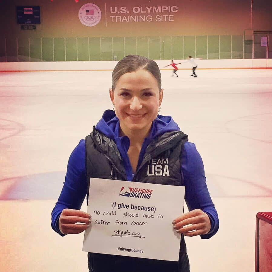 マデリーン・アーロンのインスタグラム：「I give because no child should have to suffer from cancer and we all deserve the opportunity to live out our dreams. @stjude What do you give to? #GivingTuesday #unselfie @usfigureskating」