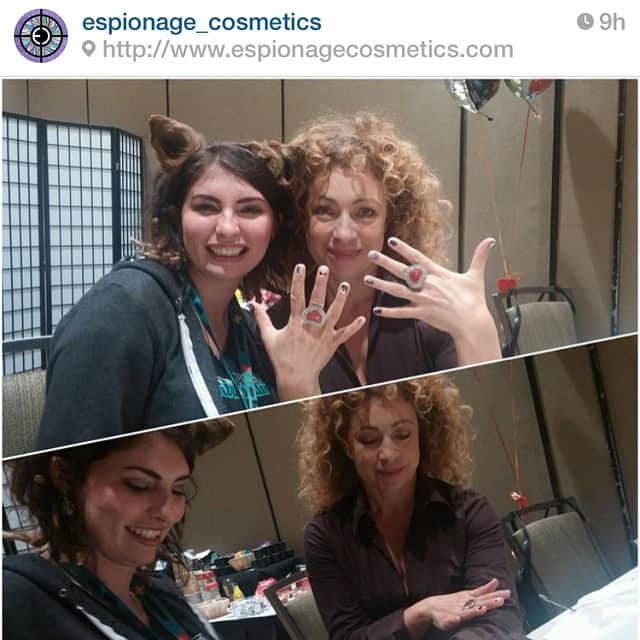 のインスタグラム：「Repost from @espionage_cosmetics thank you so much for doing my nails and sending me off with a gift bag. I absolutely love them. If you haven't already make sure to follow them and check out their website! Xx Alex」