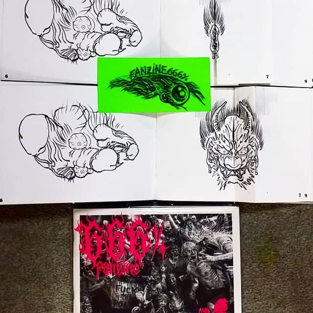 のインスタグラム：「@jcastano666 san thamk ynt very much my joking sketch in your book ! m(__)mm(__)m（~▽~＠#h2Ocean #h2oceanproteam #officialh2ocean #designbook@kofuusenjupublications @yokohama_tattoo_museum @souryou」