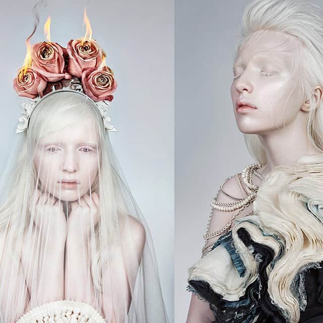 ミーシャ・ジャネットさんのインスタグラム写真 - (ミーシャ・ジャネットInstagram)「Albino model Nastya Zhidkova is everything and beyond. Nite-nite Tokyo! アルビノのモデルが本当に、美しいよね。おやすみなさい、ファッショナブルな夢を！ for Fashion Gone Rogue #fgr photo: #DanilGolovkin」4月10日 3時05分 - mishajanette