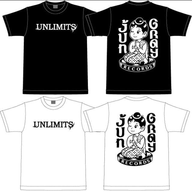 清水葉子さんのインスタグラム写真 - (清水葉子Instagram)「ついに！！！ 背中にレーベルロゴが入ったTシャツが出ました。 SiX PACK STORE @six_pack_store で通販しているので、GETしてこれ着てライブ遊びに来てね！ #UNLIMITS #jungrayrecords #sixpackstore #PIZZAOFDEATH」4月22日 20時12分 - unlimits_yoko