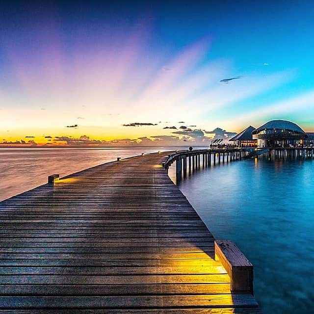✈MyTravelGram™のインスタグラム：「Sunset in Maldives✨」
