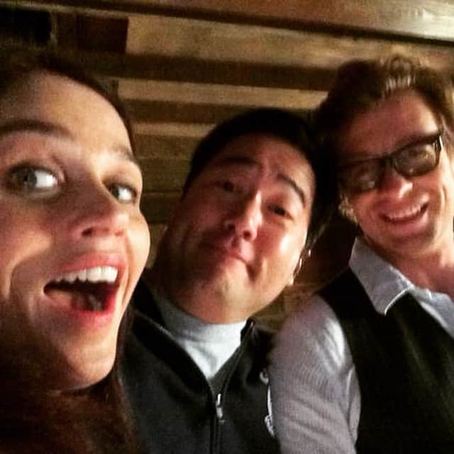 ティム・カンのインスタグラム：「Selfie back then in #thementalist with my friends robin & simon」