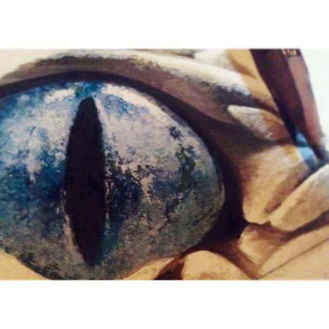 山科ティナさんのインスタグラム写真 - (山科ティナInstagram)「#monster展 #渋谷ヒカリエ 6月4日〜8日  #monster #eye #moleskine #Instaart #illustagram #illustration #snake #blue #Acrylic #drawing」5月20日 2時11分 - tina_yamashina