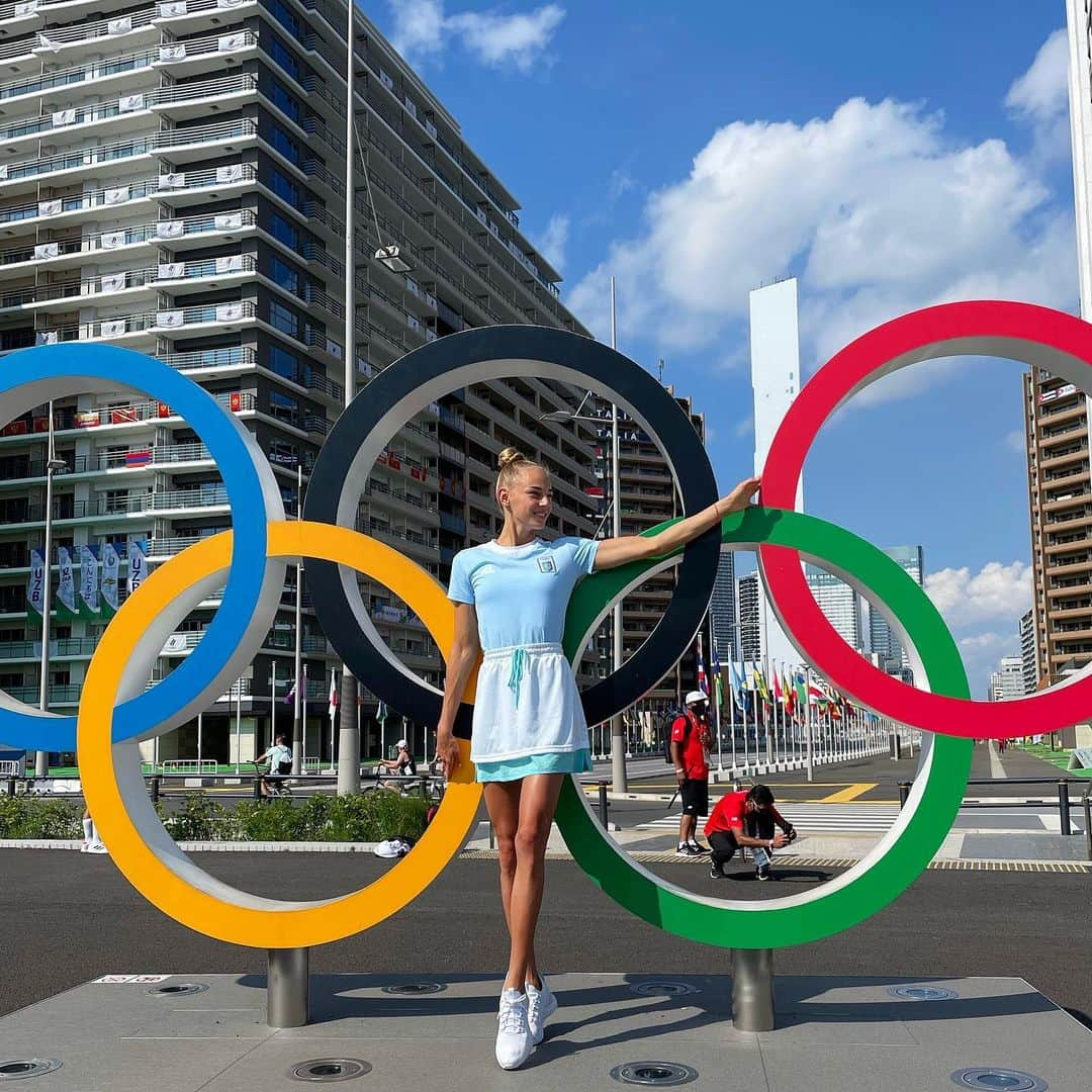 ダリア・ビロディドさんのインスタグラム写真 - (ダリア・ビロディドInstagram)「Forever in my memories💙💛🖤💚❤️ #tokyo2020 #olympicgames」7月28日 12時56分 - dariabilodid7