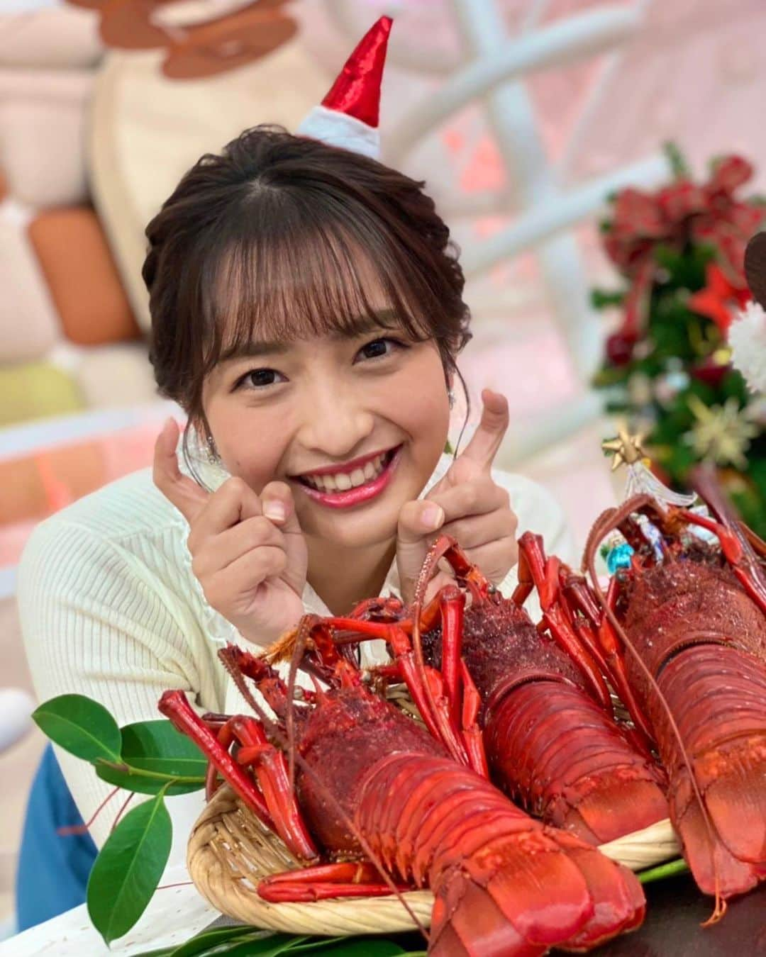 藤本万梨乃さんのインスタグラム写真 - (藤本万梨乃Instagram)「* イセイのいい伊勢エビ🦞🦞🦞🦞🦞 #めざましテレビ」12月23日 19時15分 - marino.fujimoto1030