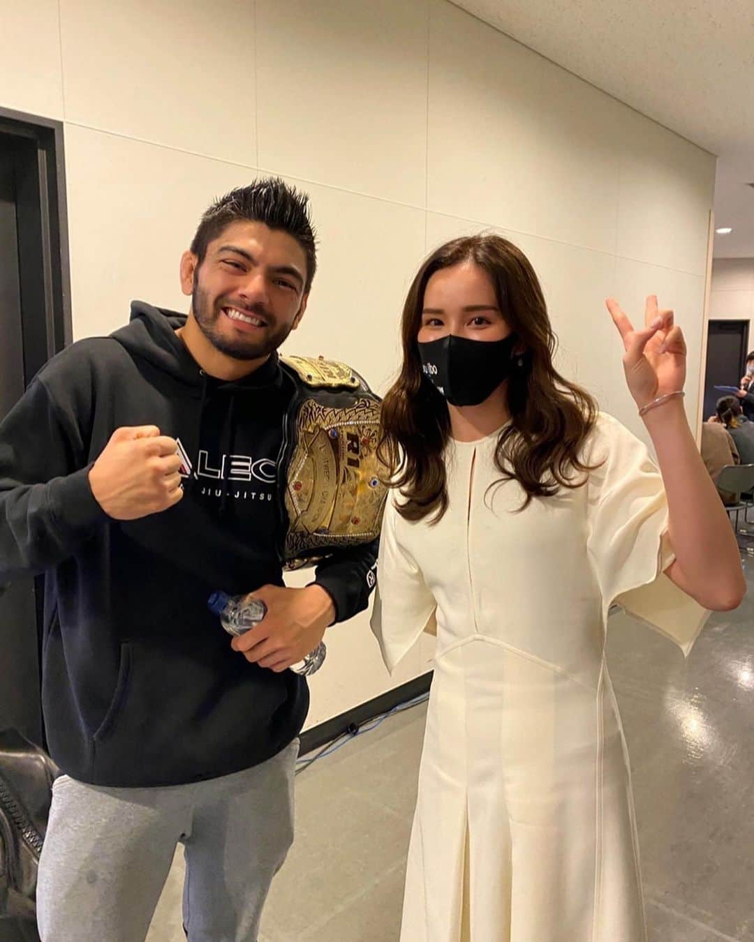 くるみさんのインスタグラム写真 - (くるみInstagram)「無事終わったぜ！RIZIN33🔥 久しぶりに今田さんに会えた😆 そしてサトシ選手防衛おめでとうございます😆🔥 なつきちゃんにもあえた🥰 盛りだくさんで楽しい大晦日RIZINでした🥰 #rizin33」1月1日 1時14分 - kurumikahn