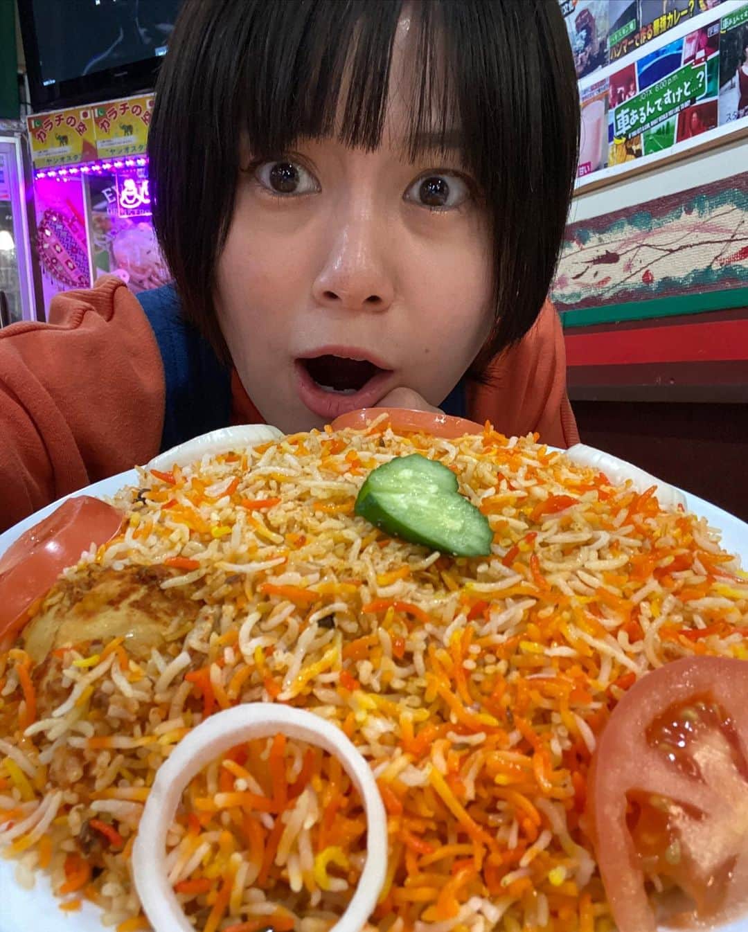 RaMuさんのインスタグラム写真 - (RaMuInstagram)「初めてパキスタン料理食べた！！！ ビリヤニめちゃくちゃ美味しい、、、！ なにこれ、、、初めて食べた！！！ んで辛い！！！！！！   #いいねください #八潮 #ビリヤニ  #カラチの空   #パキスタン  #パキスタン料理  #ヤシオスタン  #ヤシオスタングルメ #埼玉の逆襲  #埼玉1万いいね旅」1月14日 16時11分 - dpandaramu