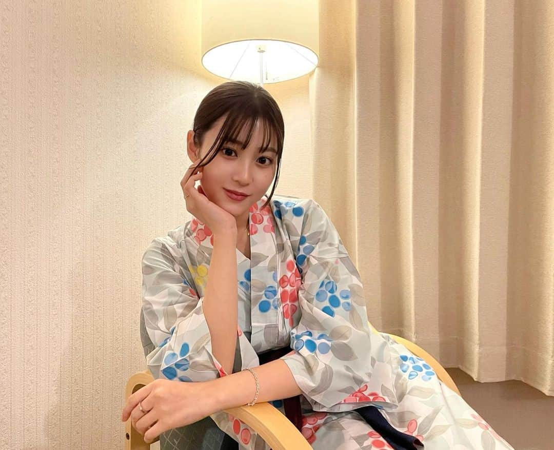 月野有菜さんのインスタグラム写真 - (月野有菜Instagram)「こんばんは🌙 お久しぶり??です笑 ⁡ ⁡ 少し前に泊まったホテルの浴衣だよ~👘 ⁡ ⁡  実はただいま絶賛テスト期間中でして 頑張ります、、😇」1月26日 20時14分 - yuna_tsukino920