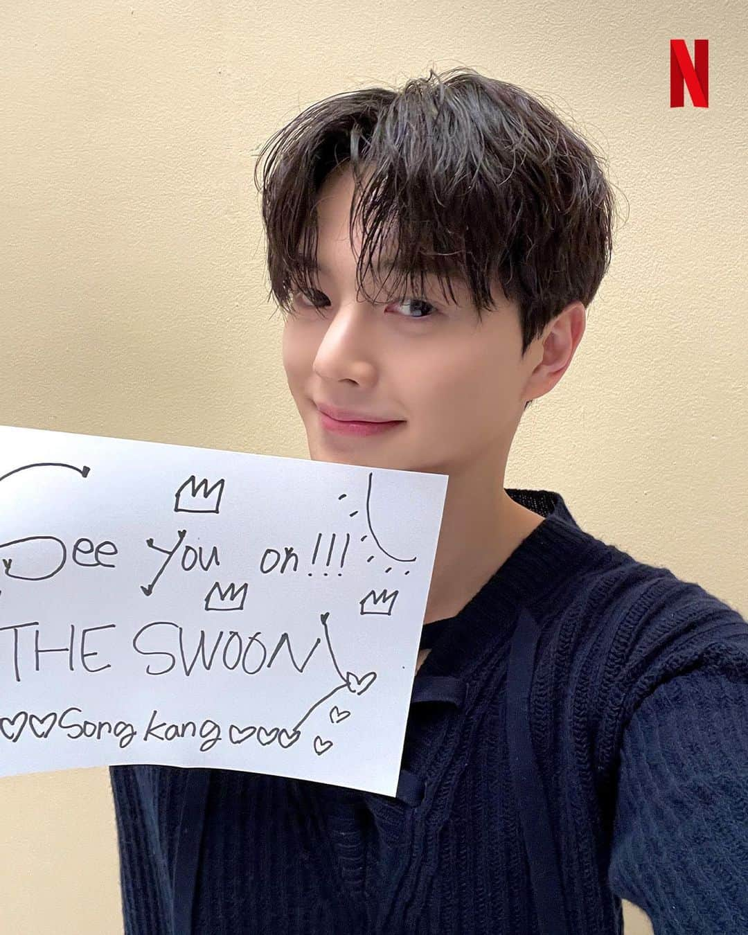 ソン・ガンさんのインスタグラム写真 - (ソン・ガンInstagram)「It’s a date! 🥰  Come hang out with Song Kang this Friday at 8PM KST, live on The Swoon’s YouTube channel!  #songkang #fanmeet #swoonxsongkang」3月2日 15時00分 - songkang_b