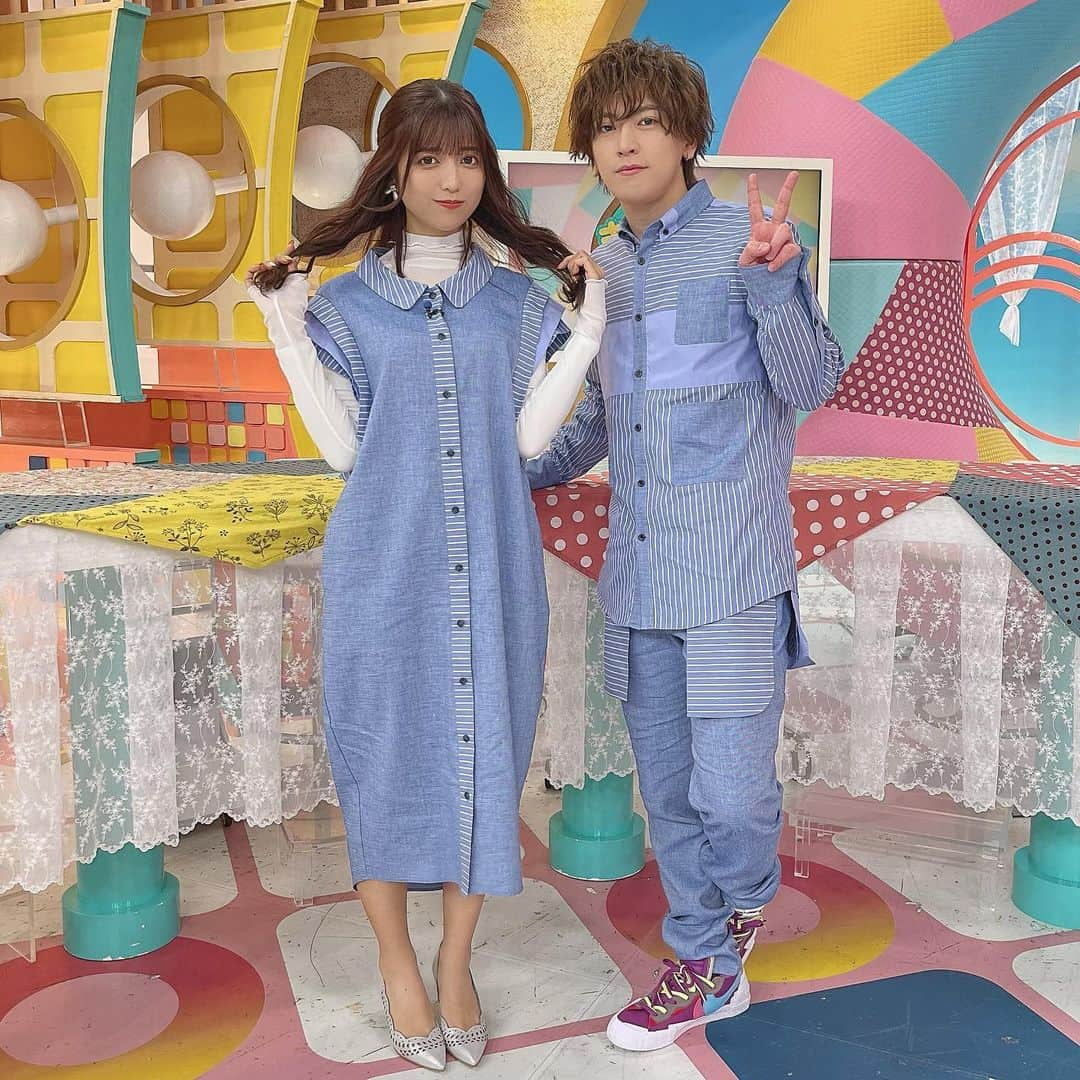 ゆんさんのインスタグラム写真 - (ゆんInstagram)「TBSまるっとサタデーに 出演させて頂いた時の衣装🐬🛁  タグ付けしておきます〜！✏️」3月5日 11時53分 - yuntaaam_s2