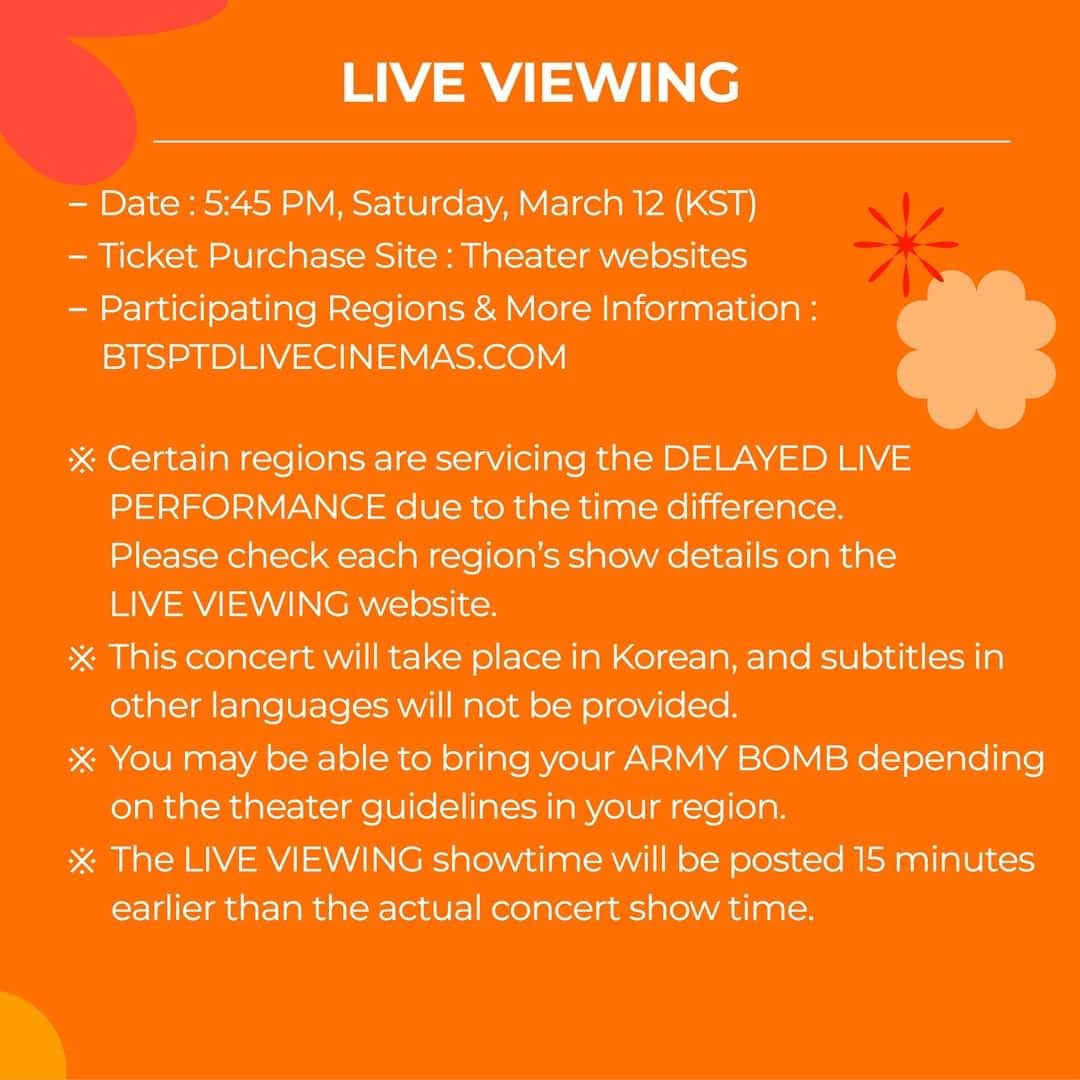 BTSさんのインスタグラム写真 - (BTSInstagram)「WELCOME TO BTS PERMISSION TO DANCE ON STAGE - SEOUL | LIVE VIEWING🍿  #BTS #방탄소년단 #PTD_ON_STAGE_SEOUL #PermissiontoDance」3月7日 14時02分 - bts.bighitofficial