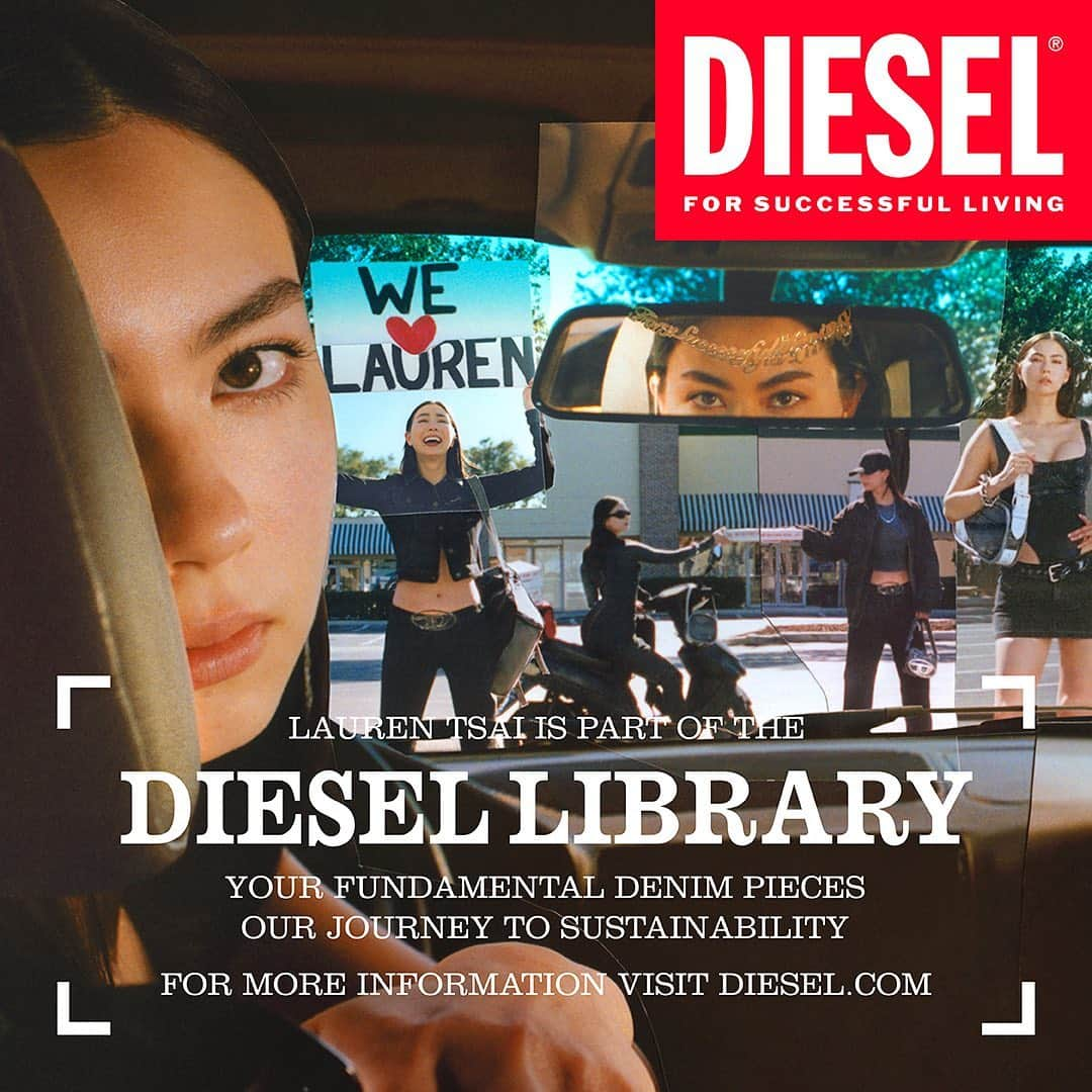 ローレン・サイさんのインスタグラム写真 - (ローレン・サイInstagram)「thank you for having us @diesel 🫂👥 #DieselLibrary」3月9日 14時30分 - laurentsai