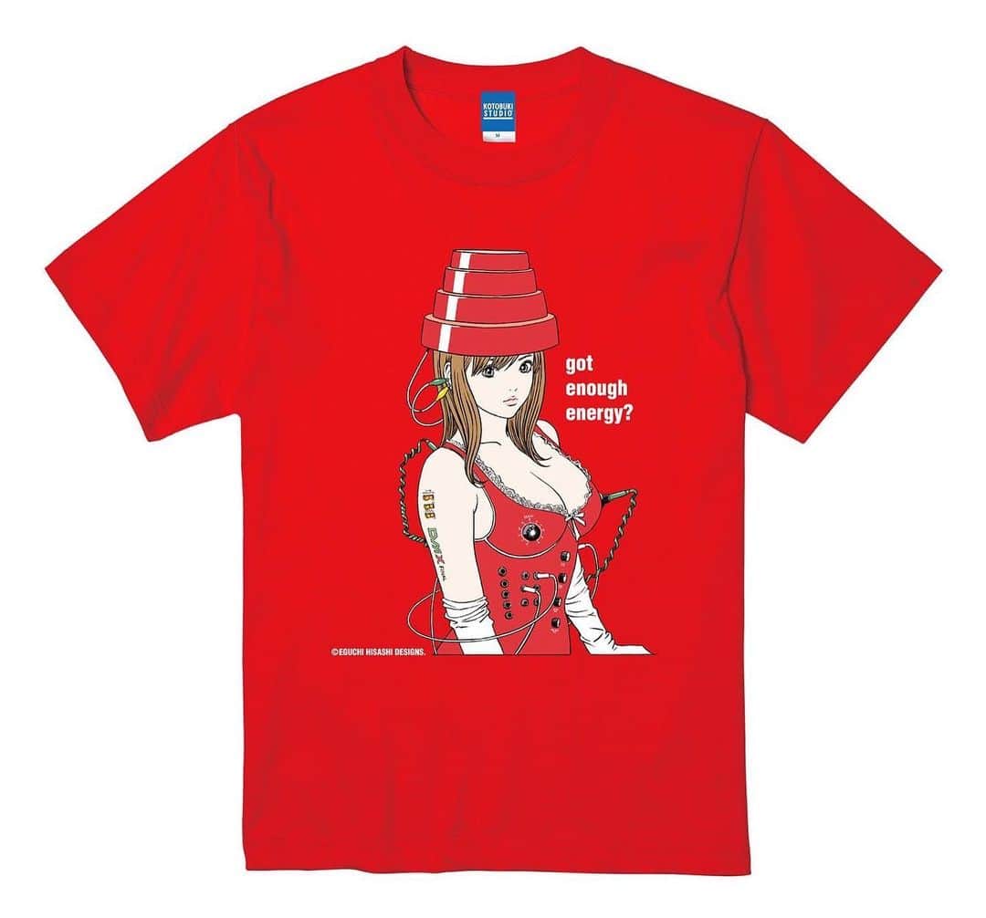 江口寿史さんのインスタグラム写真 - (江口寿史Instagram)「New T-shirts will be sold at the Shibuya RECORD exhibition starting March 16. The first one, Hibari-kun, will be available on the first day, the 16th. The second one, YAMAHA SG Girl, and the third one, Energy Dome Girl, will go on sale on Saturday, the 19th!  ３月16日から始まる渋谷RECORD展であらたに販売するNew Ｔシャツです。 １枚めのひばりくんは初日16日から。 ２枚めYAMAHA SGガールと３枚めエナジードームガールは19日(土)から発売です！」3月15日 16時28分 - eguchiworks