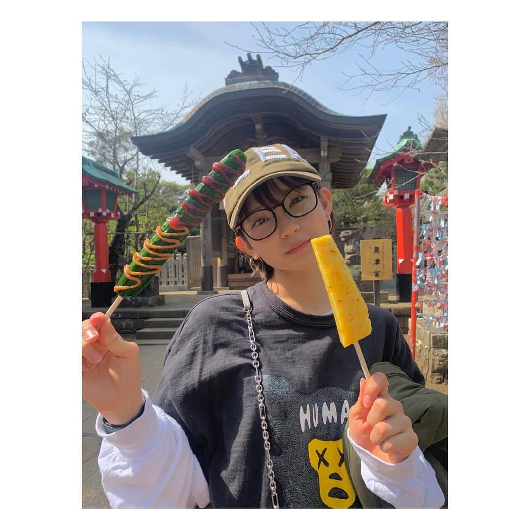 桃果さんのインスタグラム写真 - (桃果Instagram)「癒しの旅！江ノ島へ⛩🐬  素敵な人達にたくさん出会えた日。 本当に良い1日だったな〜♡  幸せな気持ちでいっぱいだし、沢山のパワーを貰えたし ぐっすり眠れそうです💤  photoby 相棒♡@shiromaru_desu」3月17日 23時58分 - momoka_825_