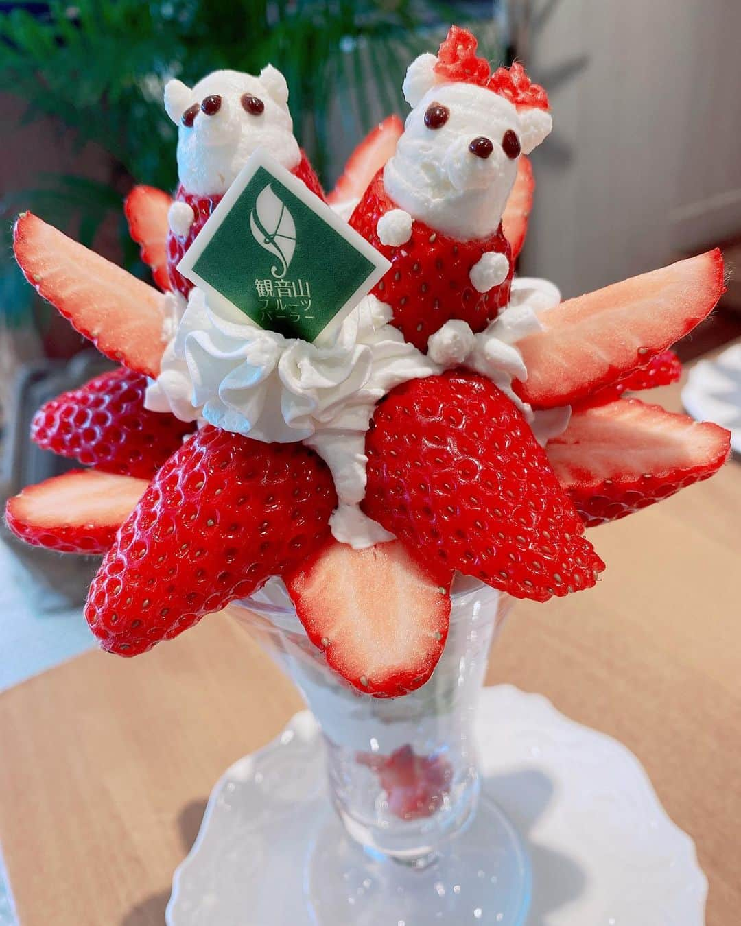 堀尾実咲さんのインスタグラム写真 - (堀尾実咲Instagram)「かわいいパフェ食べてきたよ🧸🍓  @kannonyama.omotesando   #観音山フルーツパーラー #パフェ #パフェ巡り #パフェ活 #パフェ部 #フルーツパーラー #表参道カフェ #dazzlin #ダズリン」3月19日 18時03分 - misaki.horio