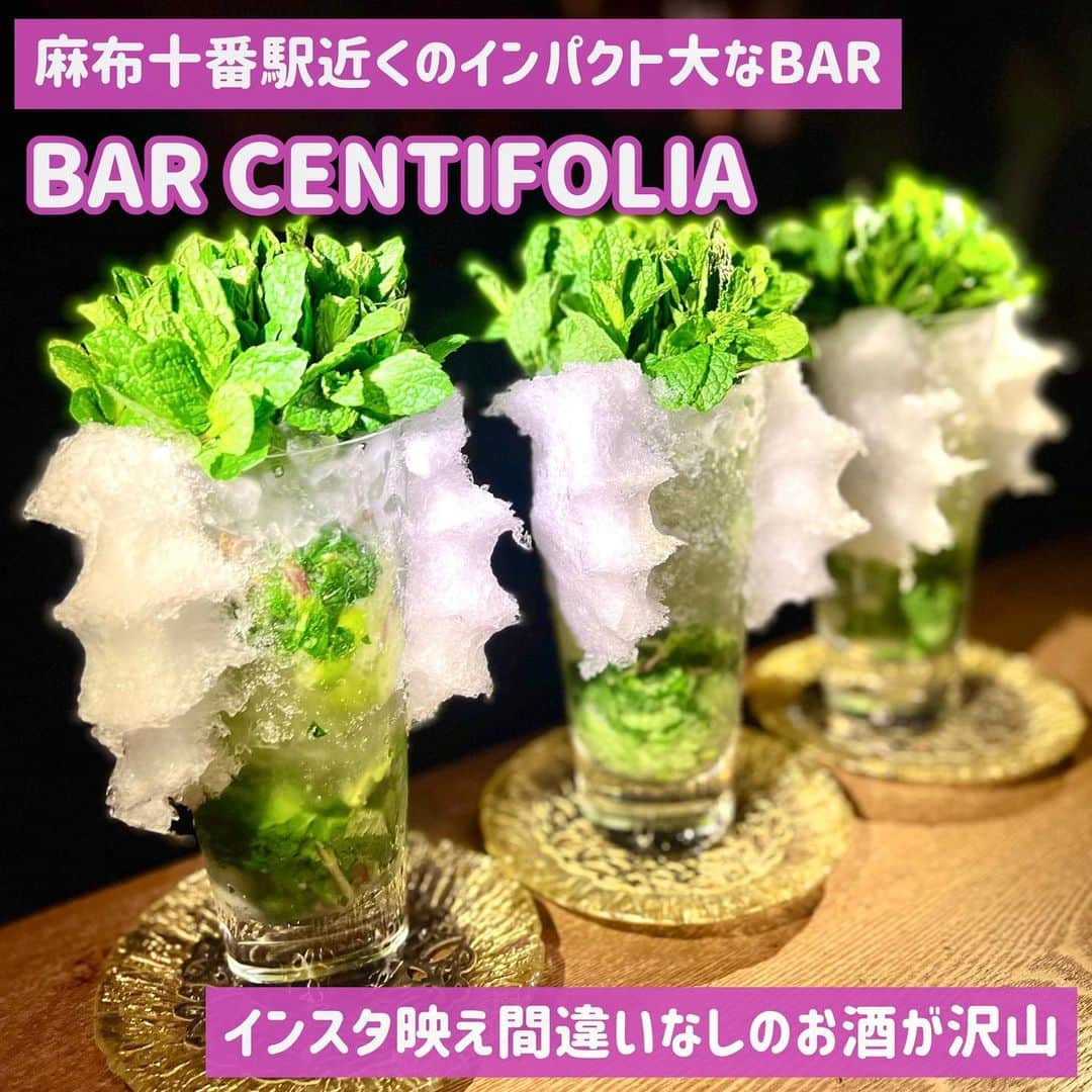 吉川ちかさんのインスタグラム写真 - (吉川ちかInstagram)「こないだ皆で 麻布十番にある BAR CENTIFOLIAさんへ🥺💓  やっぱり何回行っても素敵！ モヒートは特にインパクト大👏💕 カウンター席に座ったら 目の前でお酒を作るのが見れるよ！！ 素敵な空間過ぎました😮‍💨💓  #麻布十番#麻布十番bar#barcentifolia#モヒート#インパクト大#インスタ映え」3月20日 18時59分 - yoshikawachika_1116