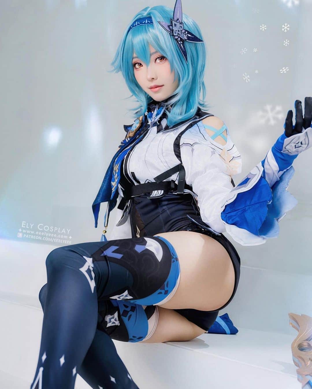 Elyさんのインスタグラム写真 - (ElyInstagram)「"May the gentle breeze softly send thee into a sweet sleep." I love Eula's dance~it appeals to me!💙 Full photo set in this month set A❄️ ＊＊＊ 今月のAセット写真は原神のエウルアです❄️ 美しくて強いキャラが大好きです💙 ＊＊＊ 冰屬性加上拿大劍的角色太戳E子了~對優菈應該算是一見鍾情💙  完整收錄在本月A組寫真中!  #ely #elycosplay #cosplay #eula #genshinimpact #genshinimpactcosplay #eulacosplay #原神」3月21日 14時31分 - eeelyeee