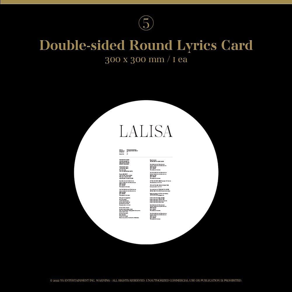 BLACKPINKさんのインスタグラム写真 - (BLACKPINKInstagram)「⠀ LISA LALISA GOLD VINYL  [SPECIAL LIMITED EDITION] ⠀ == Release Date : 3/28 Pre-Order : 3/21 - 3/27 ⠀ Includes: -Vinyl Clear Case -Gold Vinyl -Vinyl Pet Sleeve -Double-sided Round Photocard set (19ea) -Double-sided Round Lyrics Card (1ea) -Selfie Photocard Set (2ea) -Vinyl Stand & Envelope ⠀ == #LISA #리사 #BLACKPINK #블랙핑크 #LALISA #GOLDVINYLLP #SPECIALLIMITEDEDITION #20220328 #RELEASE #YG」3月21日 15時00分 - blackpinkofficial
