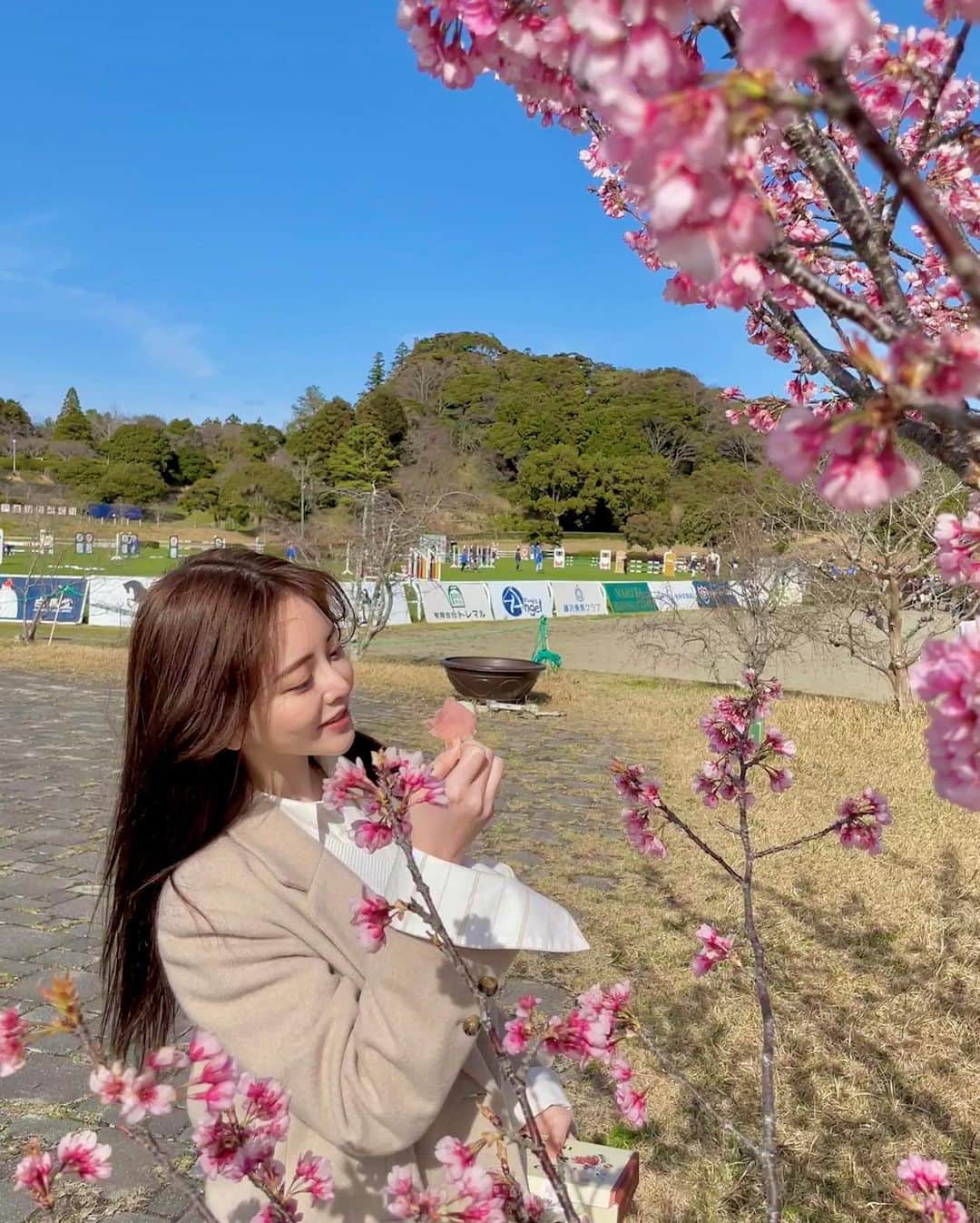 谷亜沙子さんのインスタグラム写真 - (谷亜沙子Instagram)「🌸🍡🌸🐎  早く桜が咲かないかなぁ。 また寒いけど頑張ろう❄️😵  花より団子ですね。。(2枚目)」3月22日 7時40分 - asyakodayo