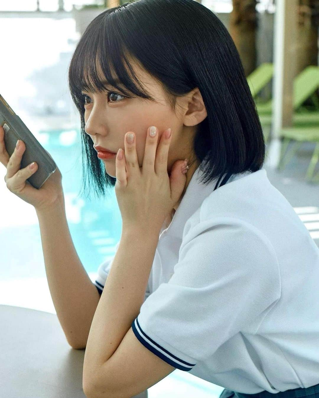 田中美久さんのインスタグラム写真 - (田中美久Instagram)「青春しよっ #summer #夏が来る　#ボブ　#制服  #HKT48 #田中美久　#栄光のラビリンス　#アイア」3月23日 21時15分 - mikumonmon_48