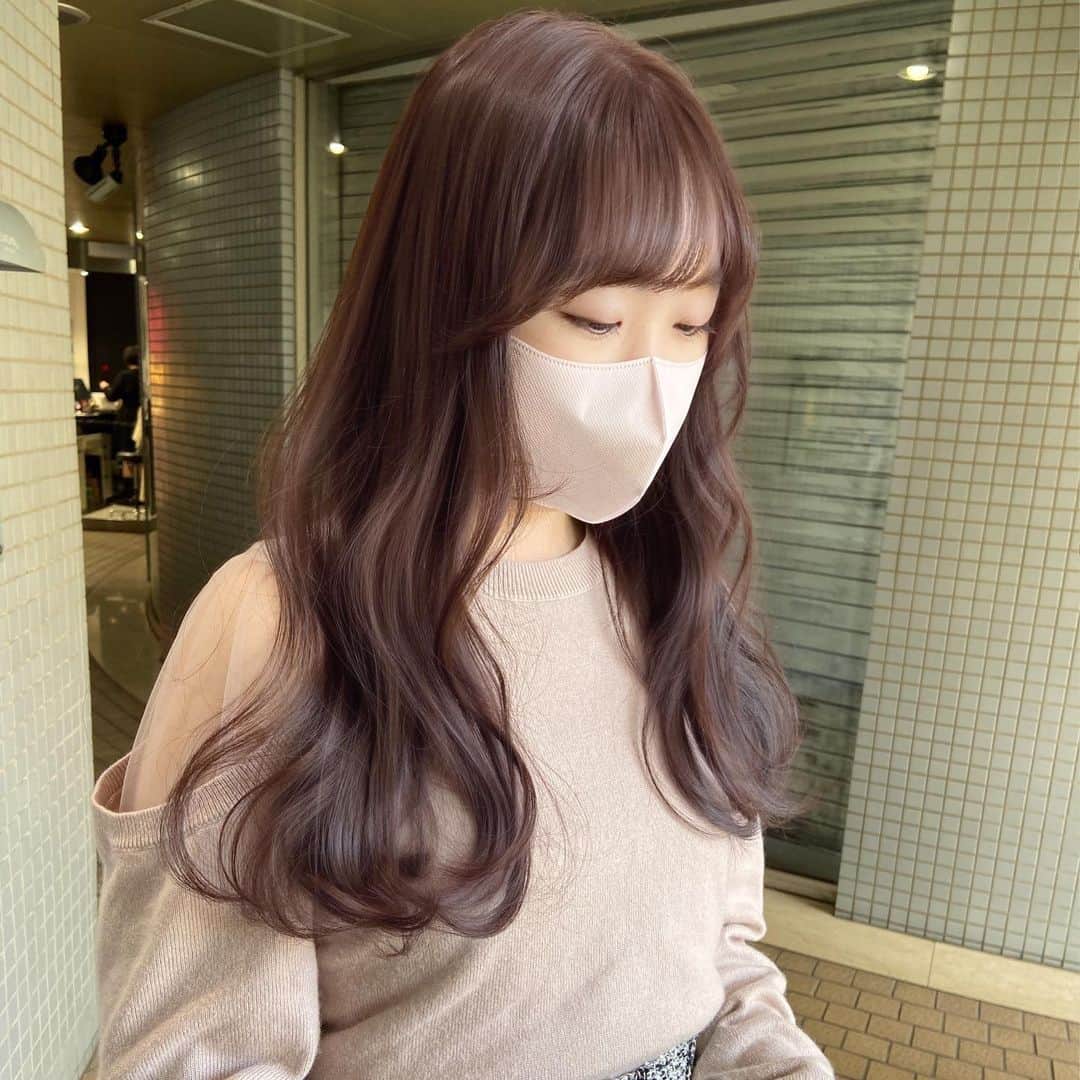 佃加菜さんのインスタグラム写真 - (佃加菜Instagram)「sheer pink beige🤍#ブリーチ無し」3月25日 16時11分 - tsukuda_kana