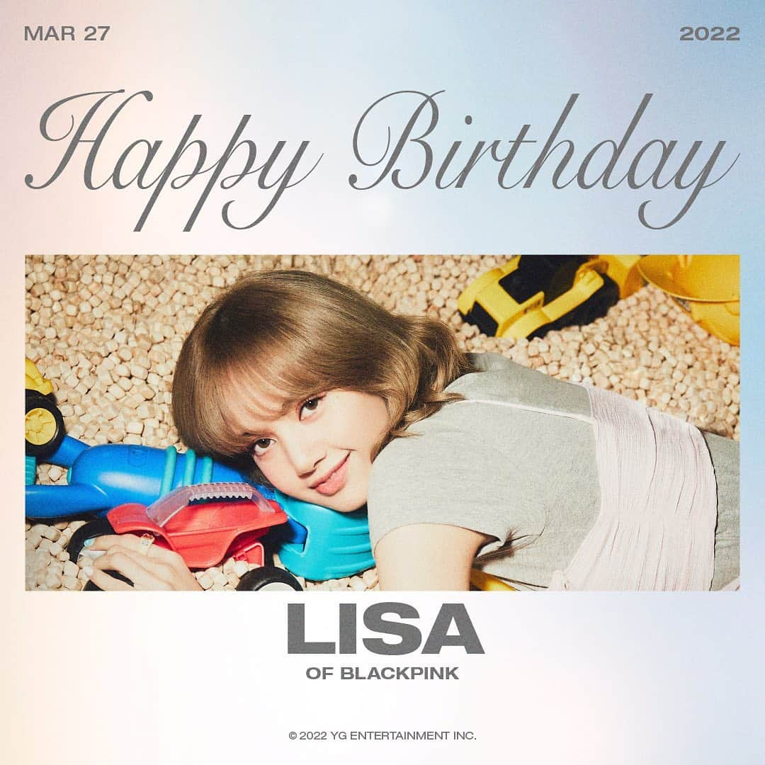 BLACKPINKさんのインスタグラム写真 - (BLACKPINKInstagram)「#BLACKPINK #블랙핑크 #LISA #리사 #HAPPYBIRTHDAY #20220327 #YG」3月27日 0時00分 - blackpinkofficial