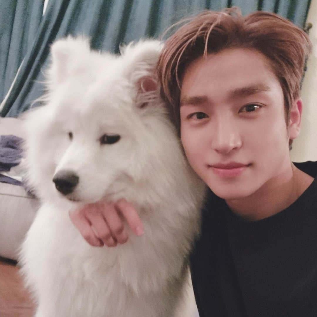 THE BOYZさんのインスタグラム写真 - (THE BOYZInstagram)「멍뭉이랑🐶」3月28日 14時35分 - official_theboyz