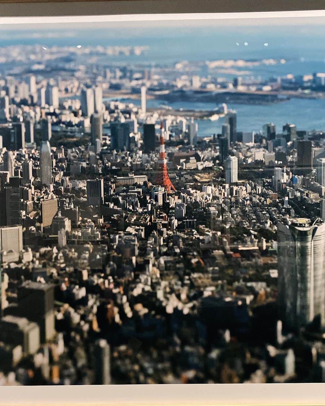 田中里奈さんのインスタグラム写真 - (田中里奈Instagram)「文化的なものにふれたくなる春🌸 まりたんと東京都写真美術館で始まった 「本城直季　(un)real utopia」展へ。@honjo_exhibition   本物の都市をまるでミニチュアのように切り取る本城さんの写真たち。 ぼんやり眺めてると、これが現実なのかジオラマなのか分からなくなる、そんな写真たちでした。  写真も素敵だったけど、本城さんの文章を読むのも面白かったな〜！！！ 一つの街や風景を、世界の縮図と捉える視点。 そして、目の前の当たり前を当たり前ととらえないところに本城さんの世界観の面白さがある気がします。 高い場所から街を見下ろしてる時とか、ふと自分が見てる世界が現実なのか分からなくなる瞬間ってあるけど、それを突き詰めたらこうなるのか〜  恵比寿の東京都写真美術館で5月15日までやってるみたいなので、ガーデンプレイスあたりに行かれた方は是非♡  #本城直季 #写真展 #東京都写真美術館 #写真美術館 #アート #恵比寿 #東京アート」3月28日 19時38分 - tanakaofficial
