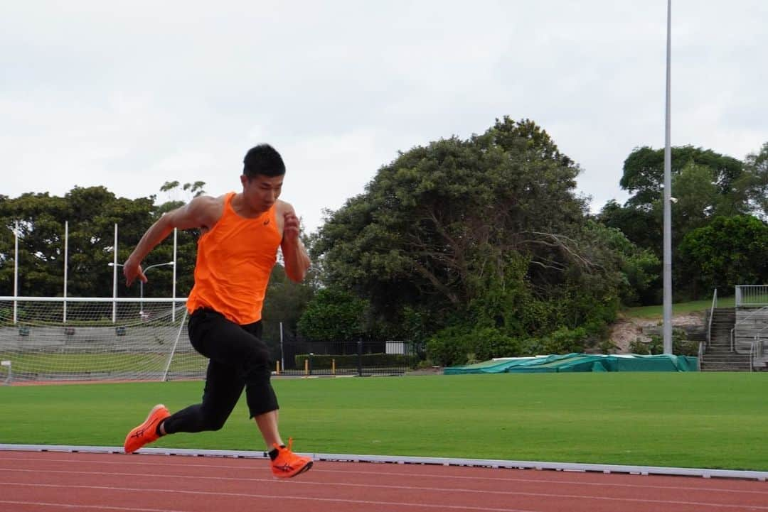 桐生祥秀さんのインスタグラム写真 - (桐生祥秀Instagram)「アシックスみかん🍊色コーデ  #日本生命 #asics #みかん」3月30日 19時22分 - kiryu1215