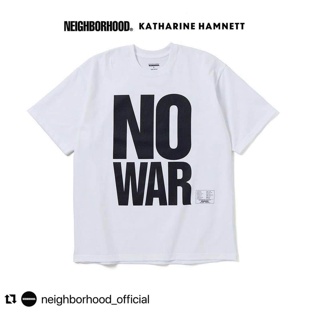 滝沢伸介さんのインスタグラム写真 - (滝沢伸介Instagram)「#Repost @neighborhood_official with @make_repost ・・・ ⁡ NEIGHBORHOODは戦争に反対します。 ⁡ NEIGHBORHOODではウクライナへの人道支援を目的とし、KATHARINE HAMNETTと共にチャリティーTシャツを製作いたしました こちらは、KATHARINE HAMNETTのアイコンとなっているスローガンTシャツより、”NO WAR” のメッセージをフィーチャーしております。これは、2001年9月11日のアメリカ同時多発テロの際に発表されたスローガンであり、今回のウクライナでの出来事に対しても強いメッセージを発しています。 ⁡ 尚、こちらの商品の売上全額は国連UNHCR協会を通じてUNHCRが展開するウクライナおよびヨーロッパ近隣地域での緊急支援活動に役立てられます。 ⁡ NEIGHBORHOOD CO., LTD. 滝沢 伸介 ⁡ ⁡ NEIGHBORHOOD is against war. ⁡ NEIGHBORHOOD has produced a charity T-shirt with KATHARINE HAMNETT for the purpose of providing humanitarian aid to Ukraine. The message "NO WAR" from KATHARINE HAMNETT's iconic slogan is featured. This slogan was announced at the time of the September 11, 2001 terrorist attacks in the United States, and still sends a strong message in response to the recent events in Ukraine. ⁡ All proceeds from the sale of this product will be used to support UNHCR's (The UN Refugee Agency) emergency relief activities in Ukraine and neighboring regions in Europe through the United Nations Association for the UNHCR. ⁡ NEIGHBORHOOD CO., LTD. Shinsuke Takizawa ⁡ ______________________________________ ⁡ ⁡ NEIGHBORHOOD® | KATHARINE HAMNETT ウクライナ チャリティーTシャツ 販売方法に関して ⁡ 2022年4月2日(土)12:00よりNEIGHBORHOOD ONLINE STOREにて受注販売を開始致します。支援の詳細については公式HPよりご確認ください。 ⁡ NEIGHBORHOOD® | KATHARINE HAMNETT Ukraine Charity T-shirt Purchasing details.  ⁡ Available via the NEIGHBORHOOD ONLINE STORE from 12:00pm on Saturday, April 2, 2022. This item will be made-to-order.  ⁡ For more details on how your purchase supports, please visit our homepage. ⁡ ______________________________________ ⁡ @katharinehamnett @katharinehamnett_jp @katharine_hamnett_london_jp #neighborhood #nowar #反戦」3月31日 12時03分 - sin_takizawa