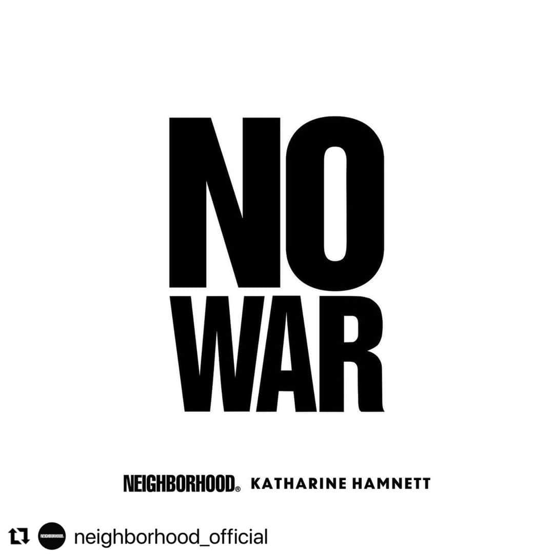 滝沢伸介さんのインスタグラム写真 - (滝沢伸介Instagram)「#Repost @neighborhood_official with @make_repost ・・・ ⁡ NEIGHBORHOODは戦争に反対します。 ⁡ NEIGHBORHOODではウクライナへの人道支援を目的とし、KATHARINE HAMNETTと共にチャリティーTシャツを製作いたしました こちらは、KATHARINE HAMNETTのアイコンとなっているスローガンTシャツより、”NO WAR” のメッセージをフィーチャーしております。これは、2001年9月11日のアメリカ同時多発テロの際に発表されたスローガンであり、今回のウクライナでの出来事に対しても強いメッセージを発しています。 ⁡ 尚、こちらの商品の売上全額は国連UNHCR協会を通じてUNHCRが展開するウクライナおよびヨーロッパ近隣地域での緊急支援活動に役立てられます。 ⁡ NEIGHBORHOOD CO., LTD. 滝沢 伸介 ⁡ ⁡ NEIGHBORHOOD is against war. ⁡ NEIGHBORHOOD has produced a charity T-shirt with KATHARINE HAMNETT for the purpose of providing humanitarian aid to Ukraine. The message "NO WAR" from KATHARINE HAMNETT's iconic slogan is featured. This slogan was announced at the time of the September 11, 2001 terrorist attacks in the United States, and still sends a strong message in response to the recent events in Ukraine. ⁡ All proceeds from the sale of this product will be used to support UNHCR's (The UN Refugee Agency) emergency relief activities in Ukraine and neighboring regions in Europe through the United Nations Association for the UNHCR. ⁡ NEIGHBORHOOD CO., LTD. Shinsuke Takizawa ⁡ ______________________________________ ⁡ ⁡ NEIGHBORHOOD® | KATHARINE HAMNETT ウクライナ チャリティーTシャツ 販売方法に関して ⁡ 2022年4月2日(土)12:00よりNEIGHBORHOOD ONLINE STOREにて受注販売を開始致します。支援の詳細については公式HPよりご確認ください。 ⁡ NEIGHBORHOOD® | KATHARINE HAMNETT Ukraine Charity T-shirt Purchasing details.  ⁡ Available via the NEIGHBORHOOD ONLINE STORE from 12:00pm on Saturday, April 2, 2022. This item will be made-to-order.  ⁡ For more details on how your purchase supports, please visit our homepage. ⁡ ______________________________________ ⁡ @katharinehamnett @katharinehamnett_jp @katharine_hamnett_london_jp #neighborhood #nowar #反戦」3月31日 12時03分 - sin_takizawa