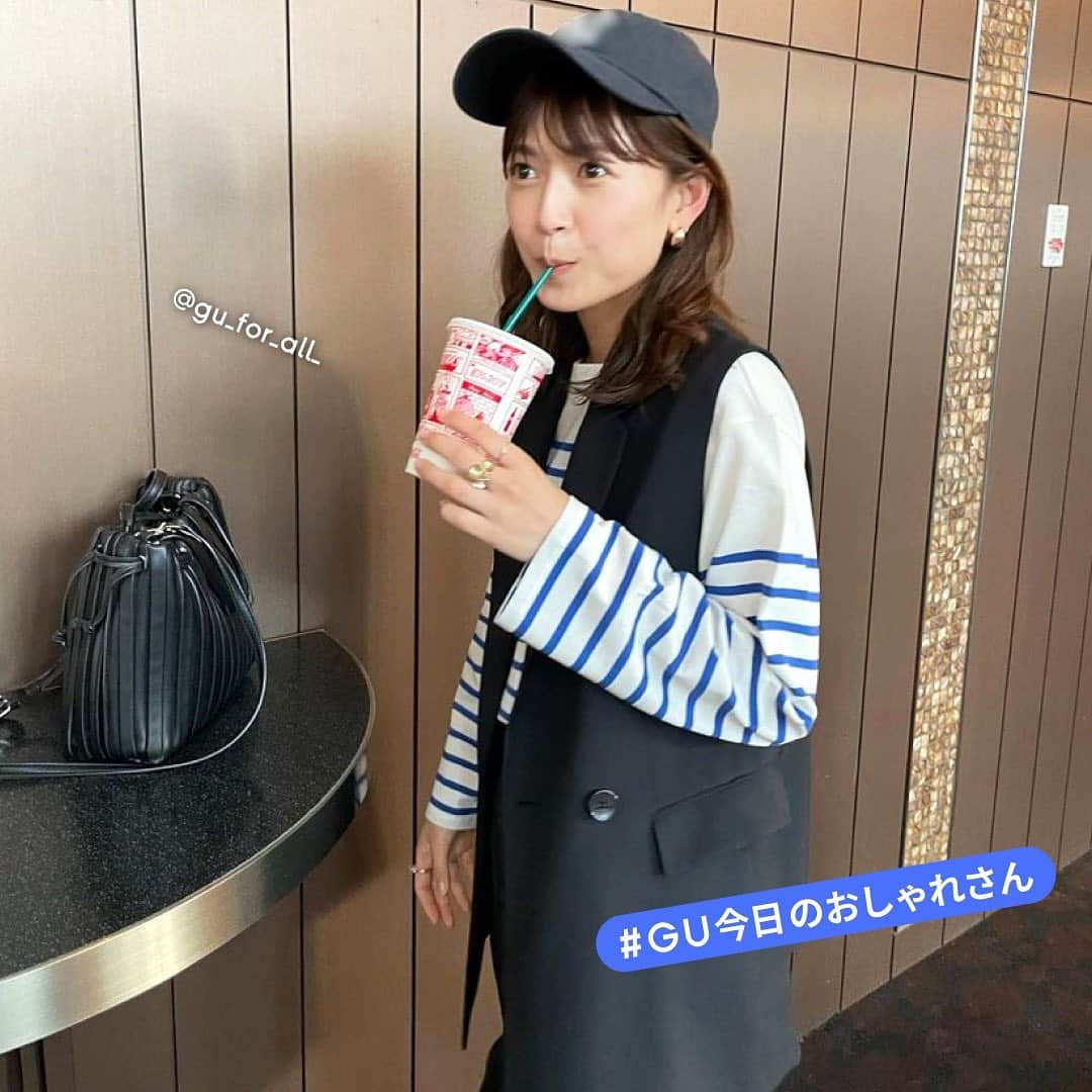 GU(ジーユー) さんのインスタグラム写真 - (GU(ジーユー) Instagram)「#キレイめコーデ をPick up！  ＠koto_gohantabetai さん #ステキな投稿ありがとうございます😊 ⁡ 昨年大ヒットし即完売したテーラードダブルベストが再登場。 1枚羽織るだけで、シンプルになりがちな夏のスタイリングがぐっとおしゃれになります！  #テーラードダブルベスト ¥2,990 no. 340166 color 09 BLACK ———————————— ジーユー公式のInstagramアカウントでは、 みなさんの素敵なGUコーデをご紹介しています！ @gu_for_all_ ぜひフォローしてね☺︎ ———————————— #GUオトナ部 #春コーデ #今日のコーデ #着回しアイテム #カジュアルコーデ #GU今日のおしゃれさん #fashiongram #fashionstyle #gu_for_all #GU #ジーユー #GUstyle #GUコーデ #ジユジョ #GUmania #gufashion #ootd #GUHK #GUTAIWAN #YOURFREEDOM」3月31日 14時29分 - gu_for_all_