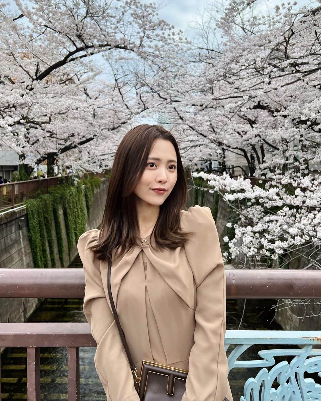 NittaSachikaさんのインスタグラム写真 - (NittaSachikaInstagram)「上京してから毎年来るところ。🚶🏼‍♀️ 桜をみるとふわぁっと一気に桃源郷に来たような気持ちになる🌸  こうして今年も同じ景色を見られたことが嬉しくて貴重で胸がぎゅーーっとなりますね。🙏🏽  明日からもう4月かぁ〜  みんな準備できとる？？🤥笑  #cherryblossom #spring #tokyo」3月31日 22時47分 - chacch1