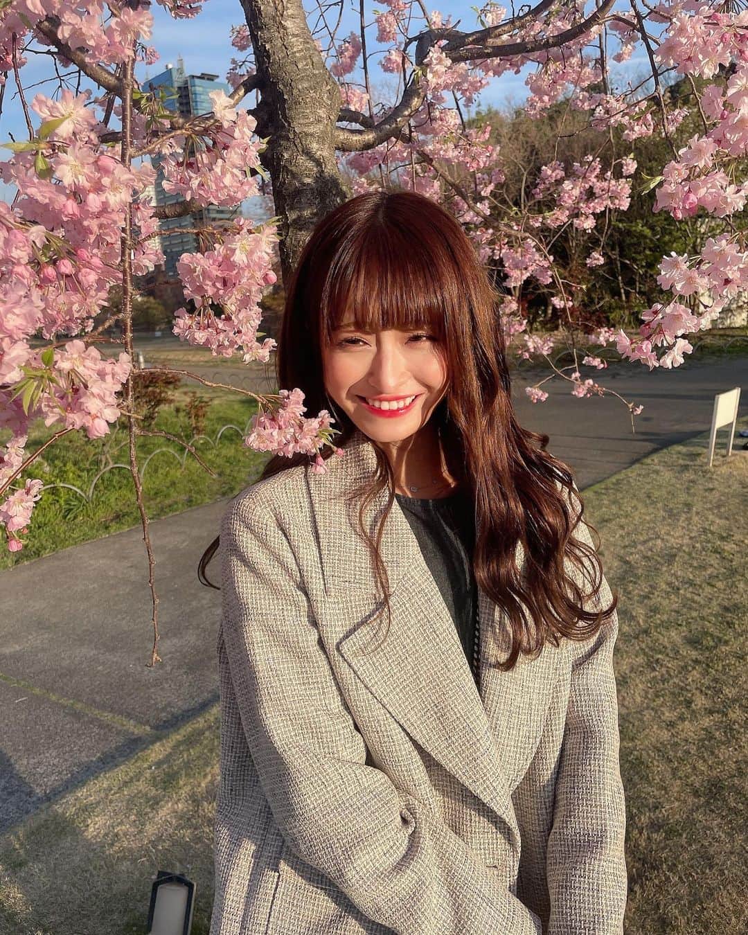 清水里香さんのインスタグラム写真 - (清水里香Instagram)「⁡ ⁡ 桜の花びらたち🌸 ⁡ ⁡ ⁡ ⁡ ⁡ #桜 #🌸 #芝公園 ⁡ ⁡」4月1日 20時40分 - partyyy_chu
