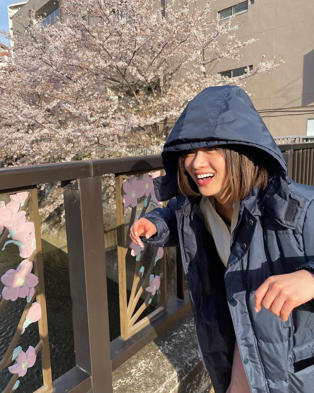 岡崎紗絵さんのインスタグラム写真 - (岡崎紗絵Instagram)「撮影中に桜見れた🌸 満開だ〜 春感じられた。はっぴーです。 暖かかったり寒かったりと日によって全然違う気温、、。 体調管理しっかりと頑張ります！  放送まで後3日🕊  #花エス #花嫁未満エスケープ #Twitterにも写真上がっているのでみてね」4月4日 19時10分 - sae_okazaki