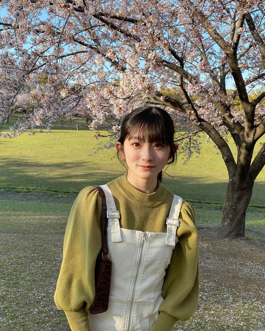 瀬田さくらさんのインスタグラム写真 - (瀬田さくらInstagram)「.  #🍃#☁️  tops&dress: @grl_official bag: @shein_japan shoes: @sly_official socks: @tutuanna_official  骨格ウェーブやけん腰周りのシルエットが出やすい マーメイド避けてたんだけどこのワンピはシルエットが凄く綺麗！💭  春にいっぱい着よう🍃  #春コーデ#春ワンピース#春服#春カラー#ファッション#fashion #今日のコーデ#coordinate#spring#お花見コーデ#お花見 #グレイル#grl#grl購入品#shein#shein購入品 #sly#スライ#tutuanna#チュチュアンナ  #瀬田さくら#ばってん少女隊#アイドル#idol #九州#福岡#fukuoka#春日公園  .」4月6日 20時13分 - seta_sakura_official