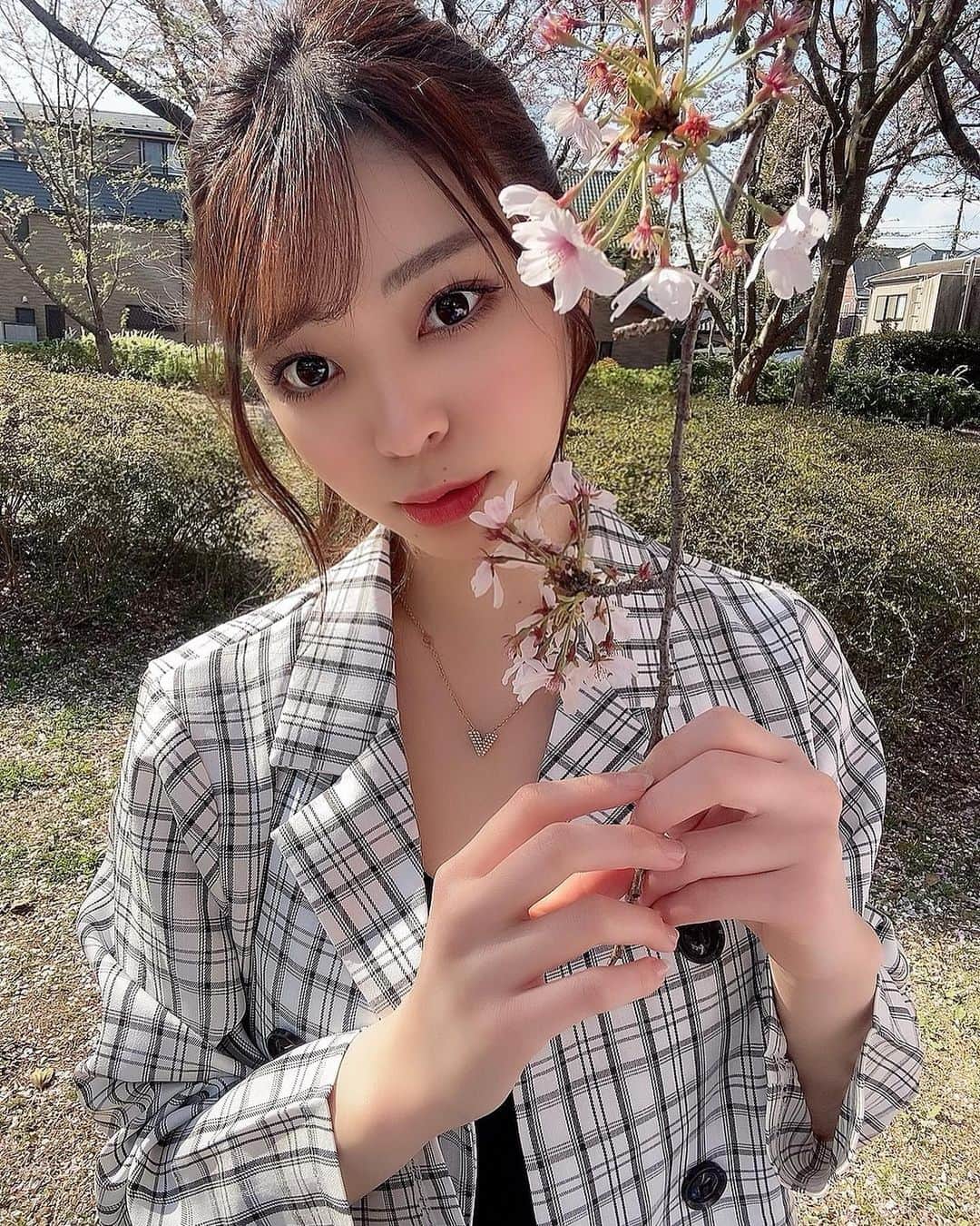 原満莉菜さんのインスタグラム写真 - (原満莉菜Instagram)「春だね〜😆🌸💗」4月8日 16時22分 - marina_serizawa