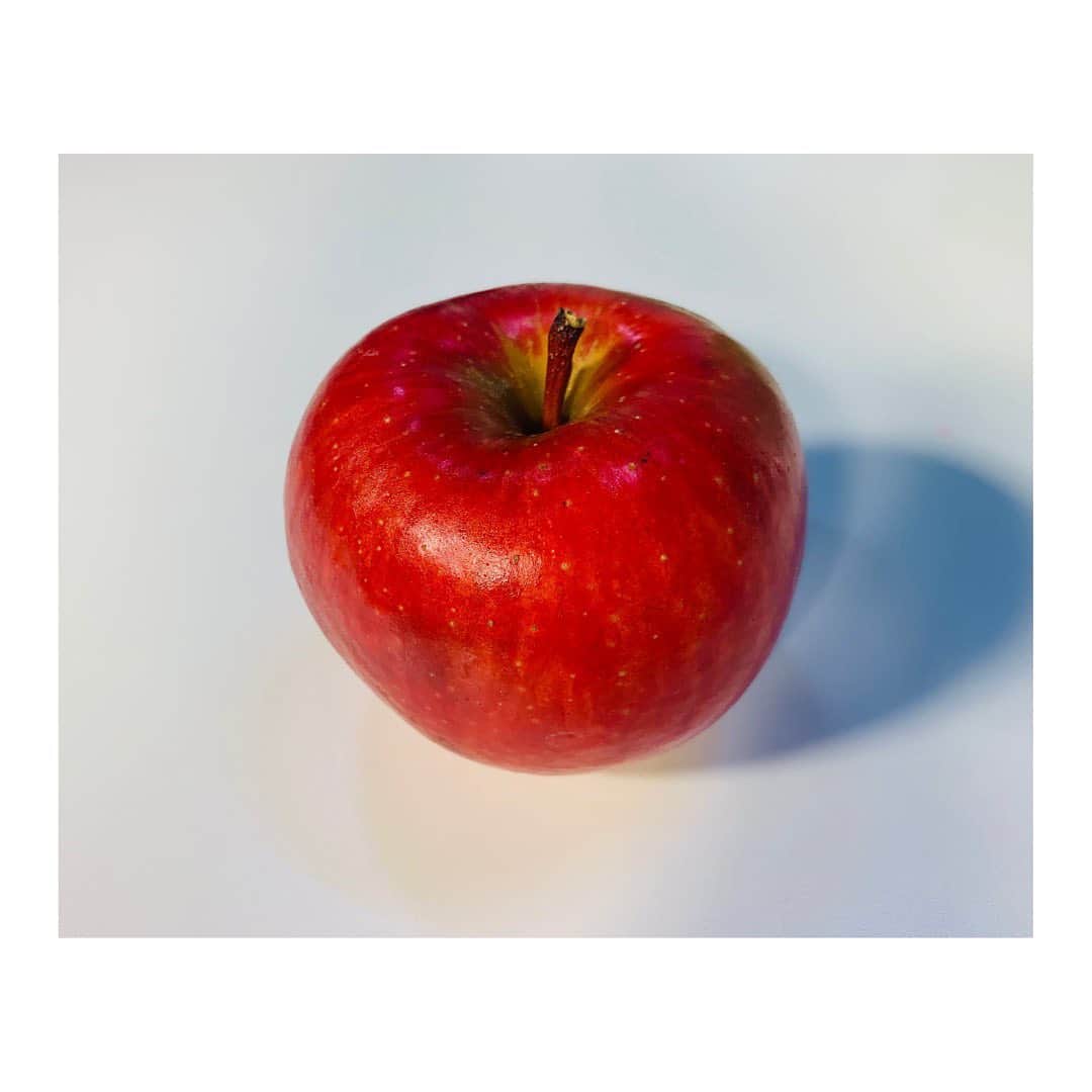 稲葉千秋さんのインスタグラム写真 - (稲葉千秋Instagram)「板柳町から生まれた  りんごの新品種 「虹明け」を紹介しました☺️🍎  大玉で、赤くて、甘い！ しかも長持ちする！  良いとこづくしのリンゴです✨ 私も試食しましたが、シャキシャキで甘くて とても美味しかったです😆🎵  18年もかけて開発されました！ 開発に携わった生産者や研究者の皆さんに脱帽です👏  3枚目の写真の左のリンゴは、先に開発された「明秋」。 同じ親(「大紅栄」と「ふじ」)から生まれたのに 見た目がこんなに違うなんて、不思議ですよね！ 「明秋」は「大紅栄」に似ていて、 「虹明け」は「ふじ」に似ているとのこと。  一般に出回るのは来年ごろだそうです！ 楽しみですね😆💕  今週もお疲れ様でした❣️  #虹明け #りんご #青森りんご #りんごの新品種 #万人受けする味 #板柳町 #スーパーjチャンネルaba #稲葉千秋」4月8日 22時42分 - chakey_15