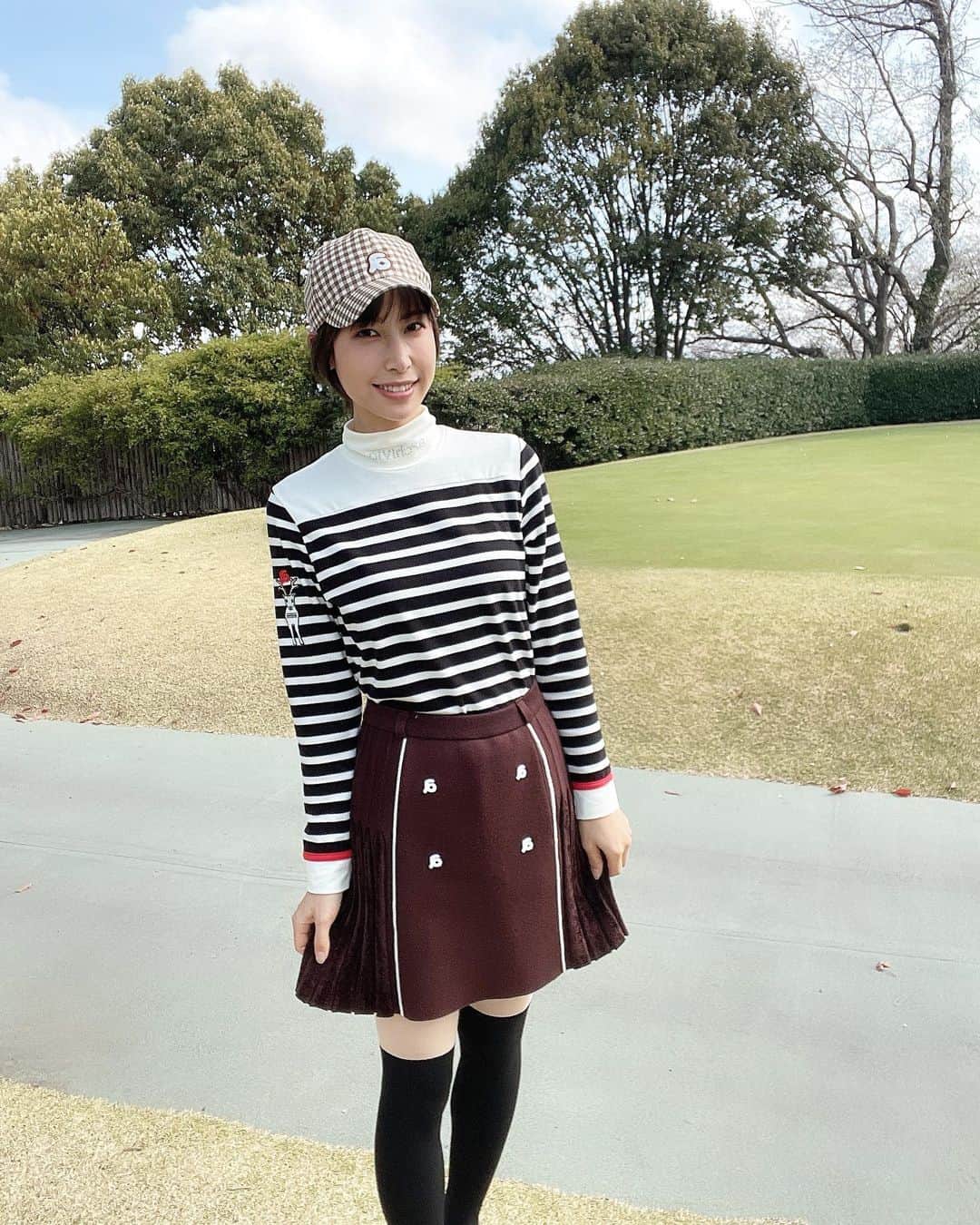米澤有さんのインスタグラム写真 - (米澤有Instagram)「🤍🤎Brown🤎🤍  #brown #browncolor #fashion #golfgirl #golf #golfstagram #ootd  #archivio」4月9日 10時33分 - yu.u.yonezawa
