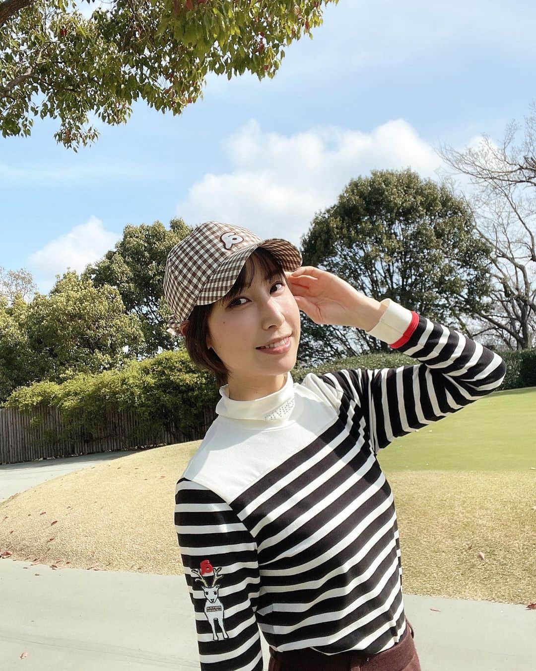米澤有さんのインスタグラム写真 - (米澤有Instagram)「🤍🤎Brown🤎🤍  #brown #browncolor #fashion #golfgirl #golf #golfstagram #ootd  #archivio」4月9日 10時33分 - yu.u.yonezawa
