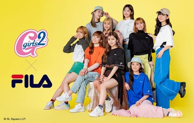 Girls²さんのインスタグラム写真 - (Girls²Instagram)「♡♡♡ Girls²✖️FILA✖️ABC-MART 4月28日(木)より、全国のABC-MARTにて『Girls²×FILA×ABC-MARTコラボキャンペーン』を開催♪ メンバーがダンスレッスンなどでの着用をイメージしてアイディアを出した、コラボTシャツ、スウェットも登場します💕  @abc_mart_japan  @fila_japan_official   #abcmart #abcマート #FILA #フィラ #コラボ #Girls2 #ガールズガールズ #CmonNeoZipang #JugaJugaJungle #Flutter #小田柚葉 #隅谷百花 #鶴屋美咲 #小川桜花  #増田來亜 #菱田未渚美 #山口綺羅 #原田都愛 #石井蘭」4月22日 15時01分 - girls2_official