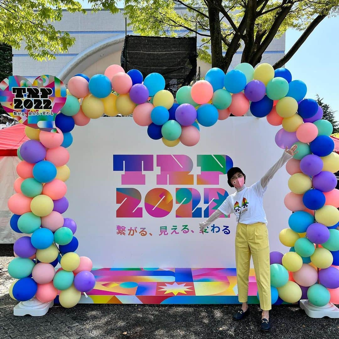 岩本乃蒼さんのインスタグラム写真 - (岩本乃蒼Instagram)「東京レインボープライド🌈 3年ぶりの会場での開催に 日本テレビもブースを出展しています ⁡ LGBTQの象徴でもある 〝虹〟のキャラクター『にじモ』に会えたり ステッカーをGETしながら 日本テレビの取り組みを 知ることのできるブースです ⁡ 社内の有志メンバーが集い お揃いのTシャツで〝お祭り〟気分✨ 暑いなかでしたが 初日から多くの方が来てくださいました ⁡ 昨夜zeroでもお話してくれた #廣瀬俊朗 さんも立ち寄って くださいました✨  #TOKYORAINBOWPRIDE #TRP2022  #にじモ」4月22日 21時42分 - noa_iwamoto