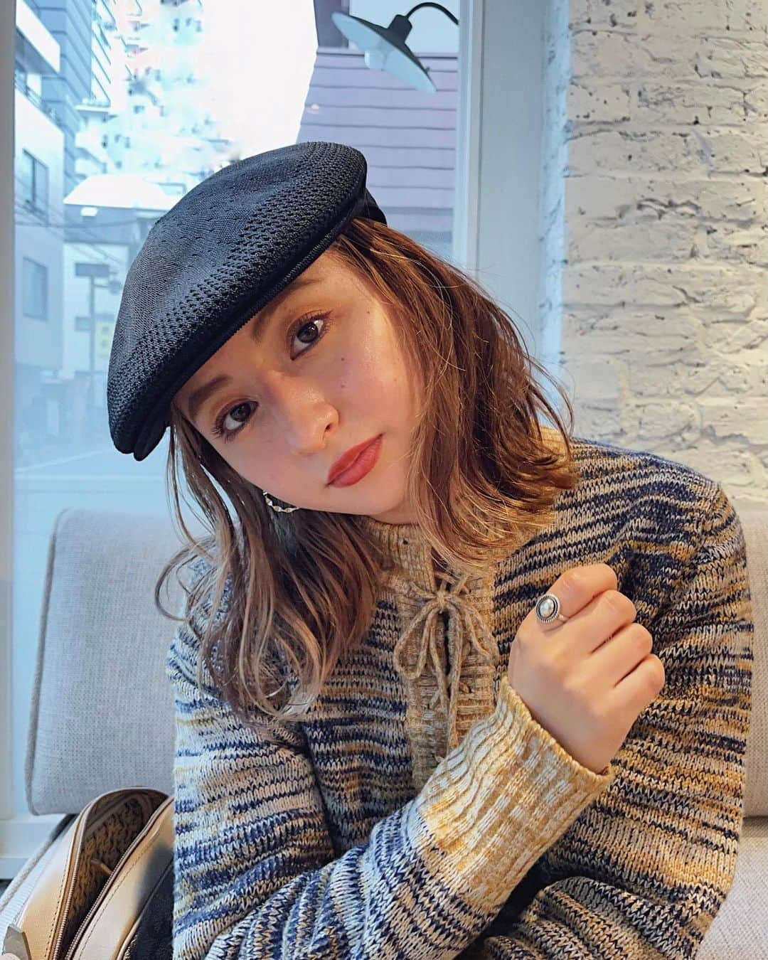 Julia Castroさんのインスタグラム写真 - (Julia CastroInstagram)「🖤 . #spring #fashion  #ootd #outfit #春ファッション #ハンチング #ちょっと寒かった日」4月22日 22時13分 - julia.c.0209