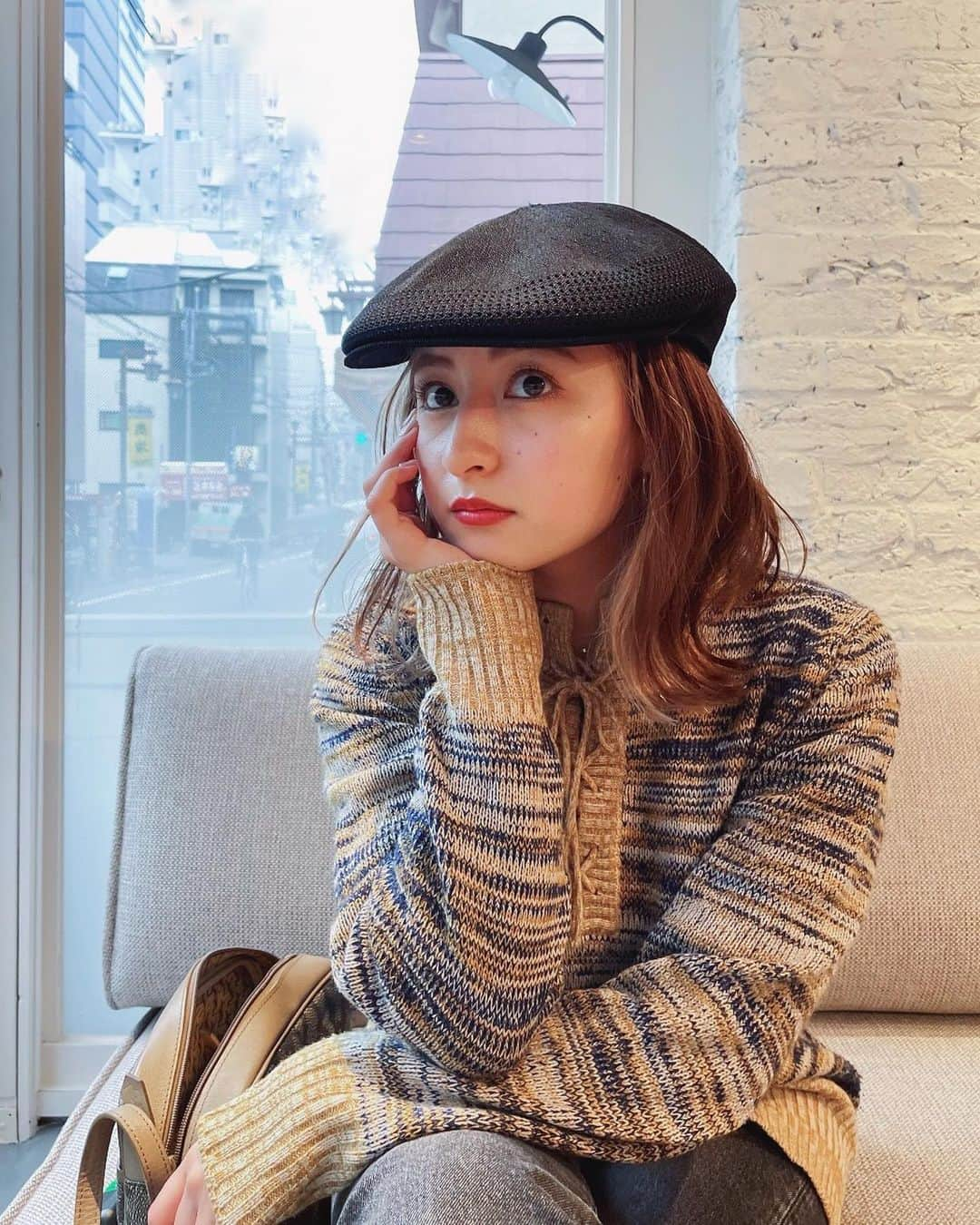 Julia Castroさんのインスタグラム写真 - (Julia CastroInstagram)「🖤 . #spring #fashion  #ootd #outfit #春ファッション #ハンチング #ちょっと寒かった日」4月22日 22時13分 - julia.c.0209