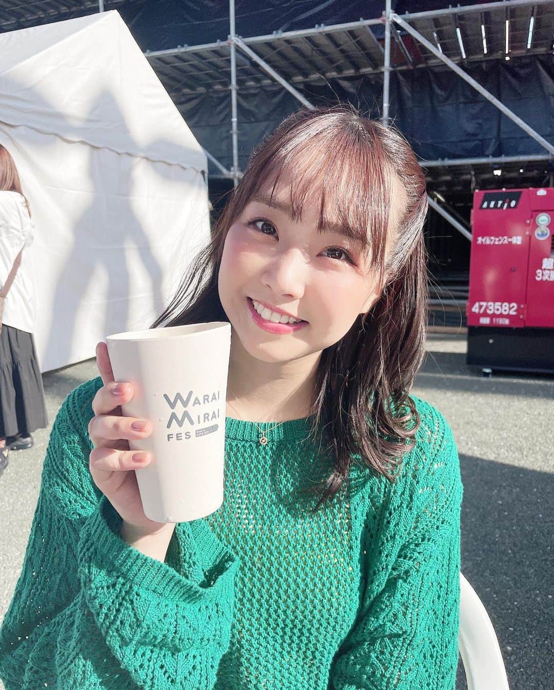 加藤夕夏さんのインスタグラム写真 - (加藤夕夏Instagram)「⁡ ⁡ 🤍🫧🤭 ⁡ #waraimiraifes #万博記念公園 #SDGs」4月30日 18時40分 - uuka_nmb